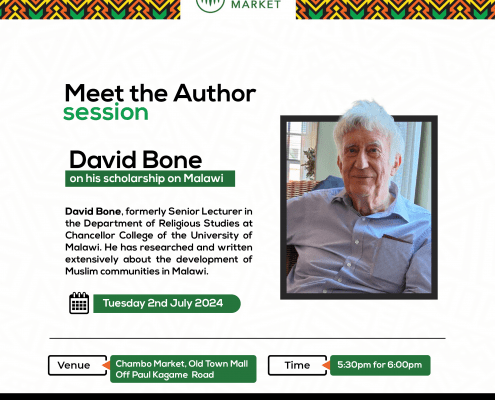 Poster of Chambo Market Meet the Author David Bone, 4 July 2024