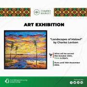 Landscapes of Malawi opening exhibition Chambo Market Bookshop and Art GAllery